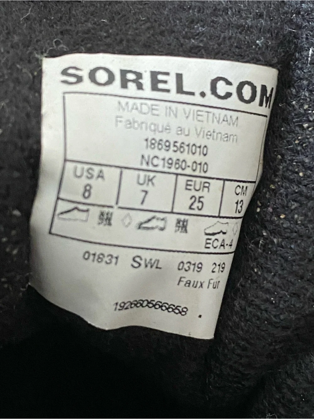 Sore kids winter boots